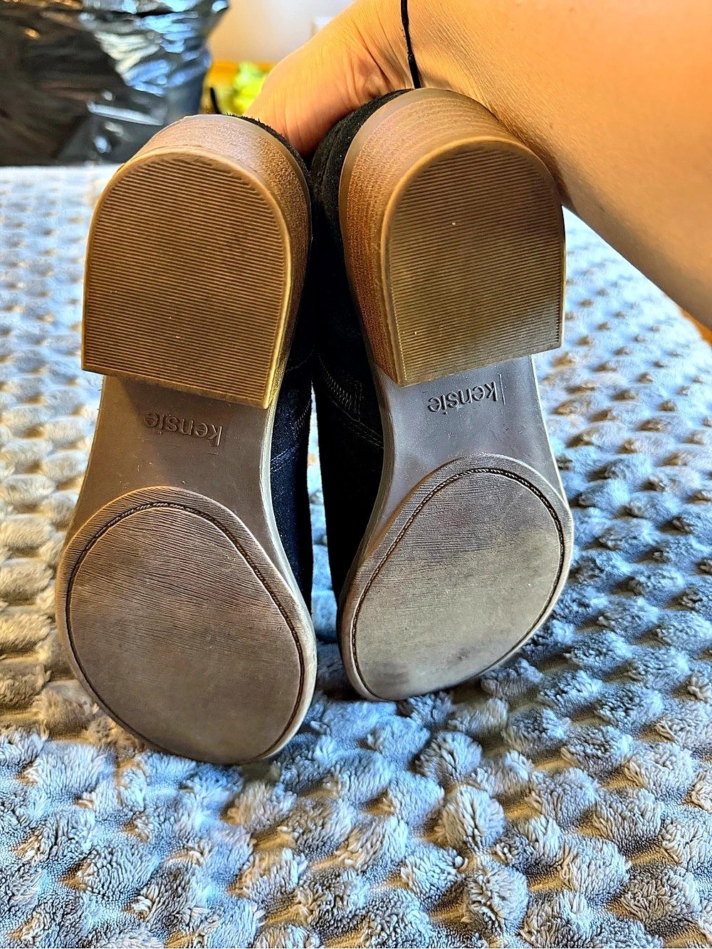 Kensie Gemmy Black Ankle Boots - Picture 6 of 7
